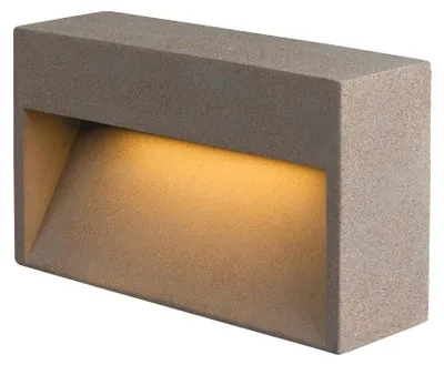 Zdjęcie produktu dla CONCRETO L, WL Lampa ścienna natynkowa szara, 12W, 570lm, 3000K