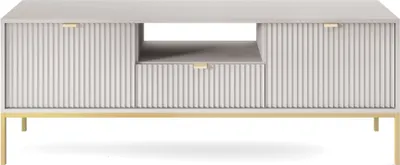 Produktbild von MINIO TV-Schränk NOVA Grau mit goldenen Beinen
