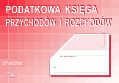 Zdjęcie produktu dla Podatkowa księga przychodów i rozchodów od 1 stycznia 2026
