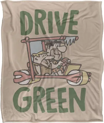 Immagine prodotto di I Flintstones - Coperta "Drive Green" TV18858 (Taglia unica) (Multicolore)
