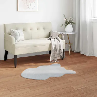 Produktbild von "Schlussverkauf" moderne Teppich - Wohnzimmer Kunstfell Hasen Teppich Olite Grau 60x90 cm Polyester  C12736