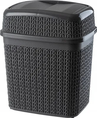 Obrázok produktu pre Kúpeľňové koše/odpadkové koše – pre WC – 5 l – výklopné veko – grafitová farba