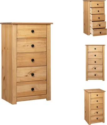 Produktbild von vidaXL Sideboard 46x40x89 cm Kiefernholz Panama -  Sideboards