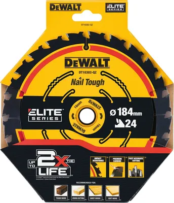 Produktbild von DEWALT Kreissägeblatt 184x16 mm 24 Zähne