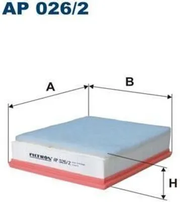 Produktbild von Luftfilter FILTRON AP 026/2