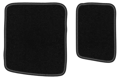 Image de Tapis arrière en moquette pour Toyota IQ 2009- (à hayon) – 2 pièces, noirs, sur mesure – Wielganizator LUX