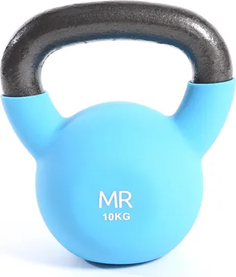 Obrázek produktu pro Rebecca Mobili závaží kettlebell litina světle modrá trénink ramena 10 kg