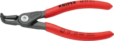 Image de Pince circlips intérieurs 12 à 25mm coudée à 90° avec pointe de 1,3mm - KNIPEX - 48 21 J11