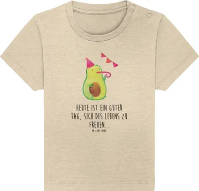 Produktbild von Mr. & Mrs. Panda  T-Shirt Avocado Party 24. - 36. Monat - Natural Raw - Geschenk, Kinder, Baby Shirt, Avocados, Geburtstag, Glücklich, Happy Birthday, Kleinkind