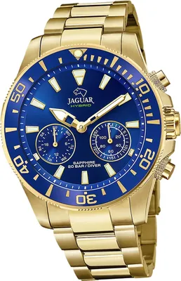 Produktbild von Jaguar Edelstahl Herren Uhr Multifunktion Sport Elegant gold Connected D2UJ899/2