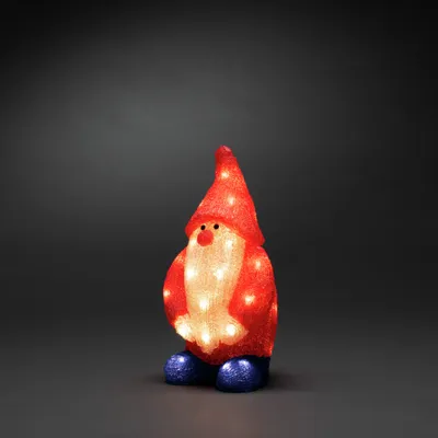 Produktbild von Konstsmide LED Acryl Weihnachtsmann, 32 warm weiße Dioden, 24V, Außen (IP44), weißes Kabel- 6242-103