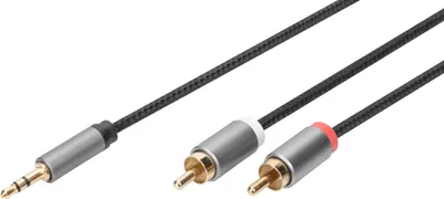 Image de DIGITUS Adapterkabel, 3,5mm Klinke auf Cinch 1m
