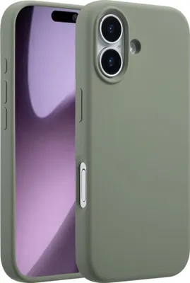 Image de Accezz Liquid Silicone Backcover avec MagSafe pour l'Apple iPhone 17 - Cooper Green