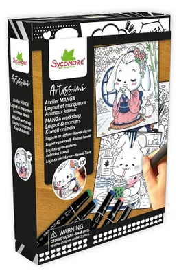 Produktbild von Au Sycomore Malset Artissimo - PM Atelier Manga - Kawaii Tiere