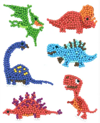 Produktbild von Diamond Painting Sticker Bastelset "Dinos"