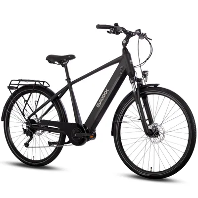 Produktbild von SAXXX E-Bike 28 Zoll Herren, 70 Nm Mittelmotor, 418 Wh Akku, bis 100 km Reichweite, Shimano Alivio 9-Gang, hydraulische Scheibenbremsen