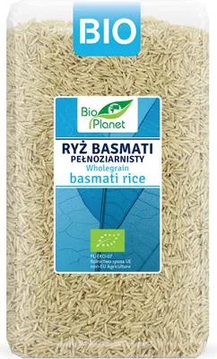 RYŻ BASMATI PEŁNOZIARNISTY BIO 1 kg - BIO PLANET