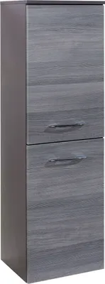 Produktbild von Midischrank Hochschrank Badmöbel Badezimmermöbel Schrank Bad "Graphit I"