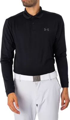 Produktbild von Under Armour Matchplay Langarm-Poloshirt, Schwarz S