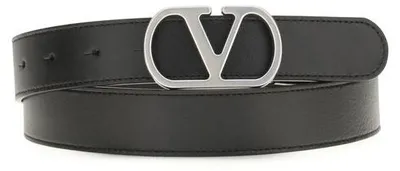 Image de Valentino Garavani ceinture en cuir de veau noir