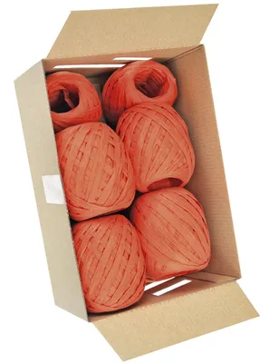 Produktbild von 1 Eiknäuel RAFFIA orange 7mmx30m