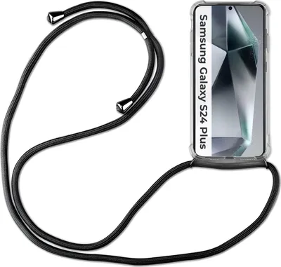 Produktbild von Handykette für Samsung S21 S22 S23 S24 FE Plus Ultra Handyhülle mit Band Hülle Galaxy S24+ Schwarz