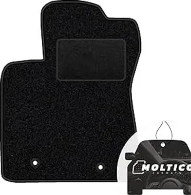 Produktbild von moto-MOLTICO Fahrer Fußmatte Auto Velours Fahrerseite Autoteppiche Schwarz Fahrermatte 1-teilig passend für Toyota Land Cruiser 80 1990-1997