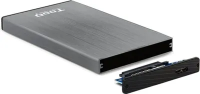 Produktbild von Gehäuse für die Festplatte TooQ TQE-2527G 2,5" SATA USB 3.0 Schwarz