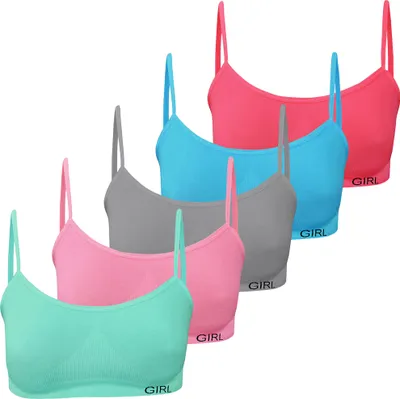Produktbild von 5er Set Mädchen Bustier - Nahtlos Mikrofaser - Bunt