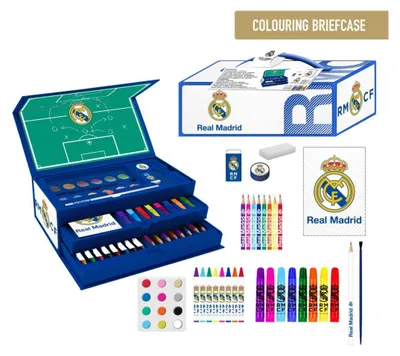 Produktbild von Real Madrid Schreinset im Koffer Schule Fanartikel