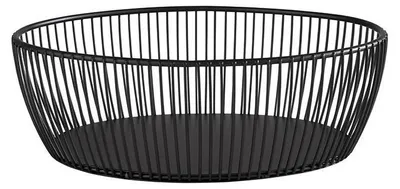 Produktbild von APS 30423 Korb SVART, Metall, 24 x 19 cm, Höhe 8 cm, schwarz