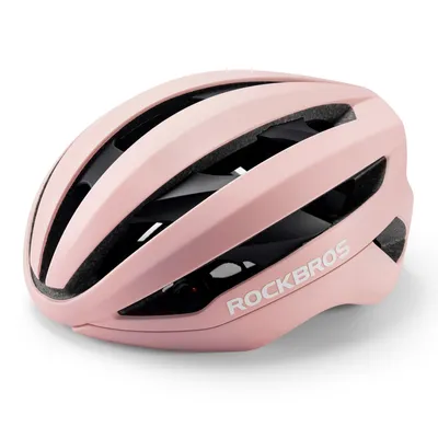 Produktbild von ROCKBROS Fahrradhelm Leicht Rennradhelm mit Magnetverschluss Verstellbar Erwachsene Helm 58-62cm Damen Herren Rosa