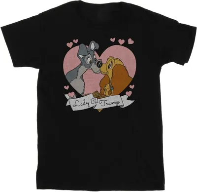 Produktbild von Disney - "Lady And The Tramp" T-Shirt für Damen BI16811 (M) (Schwarz)