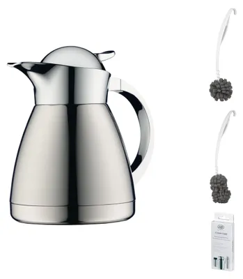 Image de alfi ALBERGO TT Isolierkanne stainless steel polished – Vorteilsset mit Reinigungsbürste CLEAN FIX 30 cm | HAN 767000060 | EAN 4002458445248