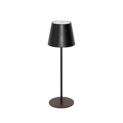 Zdjęcie produktu dla Lampa stołowa czarna z wbudowanym ściemniaczem i ładowaniem LED IP54 - Murdock