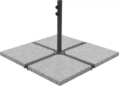Immagine prodotto di Piastra di peso per ombrellone in granito 25 kg quadrato grigio