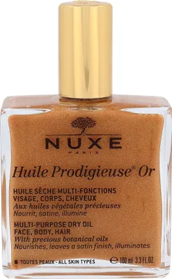 Produktbild von NUXE Shimmering Dry Oil Huile Prodigieuse, Butter, Frauen, Nährend, Glanz, Universal, 100 ml, Arganöl, Kamelienöl, Macadamia-Öl