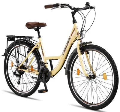 Zdjęcie produktu dla Chillaxx Bike Strada Premium City Bike w rozmiarach 24, 26, 28 cali - rower dla dziewczynek, chłopców, mężczyzn i kobiet - 21 biegów - holenderski rower miejski