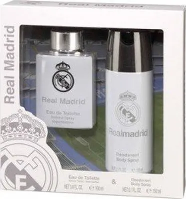 Produktbild von Real Madrid Eau De Toilette Spray 100ml Set 2 Artikel