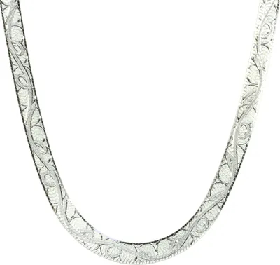 Produktbild von Damen Halskette Collier echt Silber 925 rhodiniert  42 cm