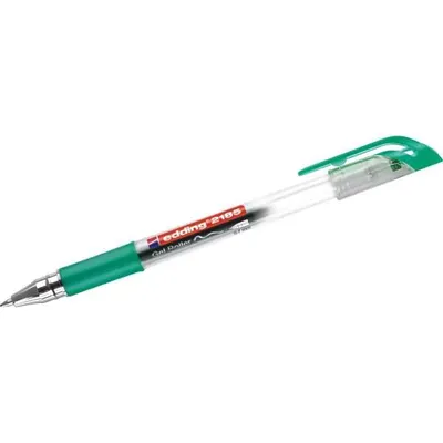 Produktbild von Edding 2185, Verschlossener Gelschreiber, Grün, Transparent, Kunststoff, 0,7 mm, Tinte auf Pigmentbasis