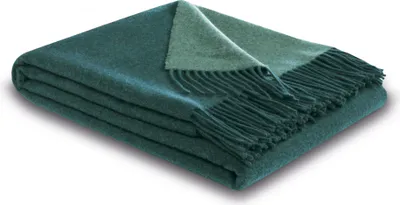 Produktbild von Biederlack Fransenplaid Farbe teal-green Größe 150 x 200