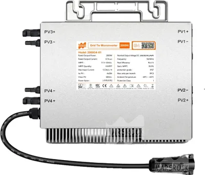 Produktbild von Mikroinverter, 2000W Ausgangsleistung, Eingebaute WiFi-Funktion, 2000W, AC 230V, DC 22-50V