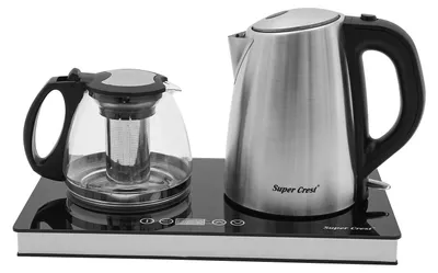Image de Ensemble de bouilloires électriques - Double système de chauffage - Bouilloire rapide 1800 W - 1,8 l + 1 l - 220–240 V - Pour le bureau et la maison