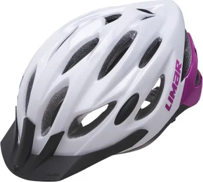 Image de Casque de vélo Limar Scrambler blanc et rose, taille M - 22 aérations, léger...
