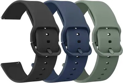 Productafbeelding van Vervangende horlogeband siliconen 20 mm 22 mm | Snelsluiting armband voor dames en heren