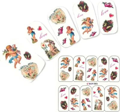 Produktbild von Tattoo Nail Engelchen Love Aufkleber Nagel Sticker