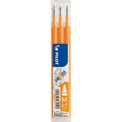 Image de Pilot BLS-FR7-AO-S3 Recharge pour roller FriXion BLS-FR7 - 0,4 mm, abricot, lot de 3