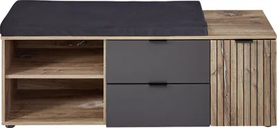 Produktbild von Garderobenbank Sitzbank Flurbank Holzbank Dielenbank Sitzmböbel Flur "Lydias II"