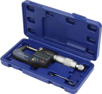 Zdjęcie produktu dla Narzędzie pomiarowe 0-25 mm Elektroniczny mikrometr cyfrowy 0,001 mm Grubościomierz i zestaw kluczy